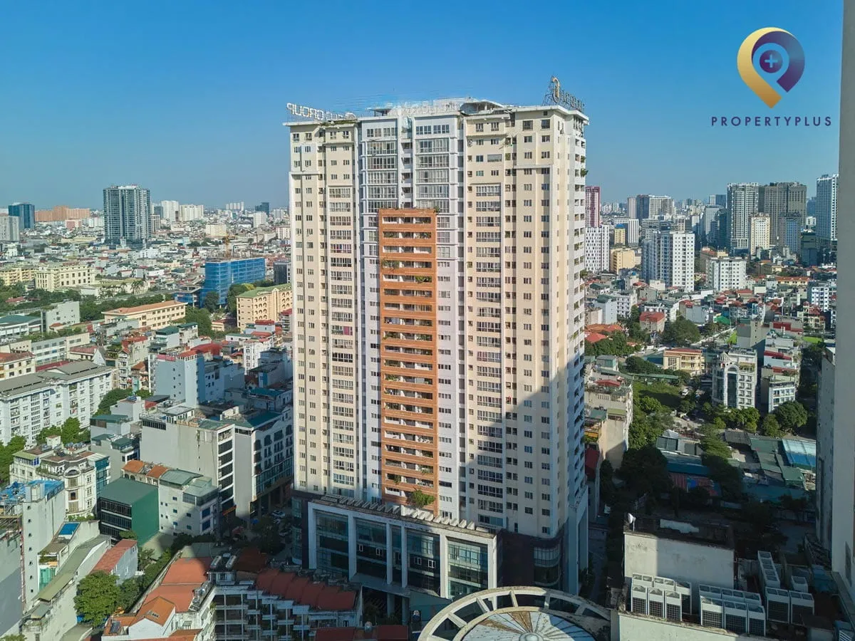 Toàn cảnh tòa nhà FLC Landmark Tower nhìn từ trên cao, Hà Nội